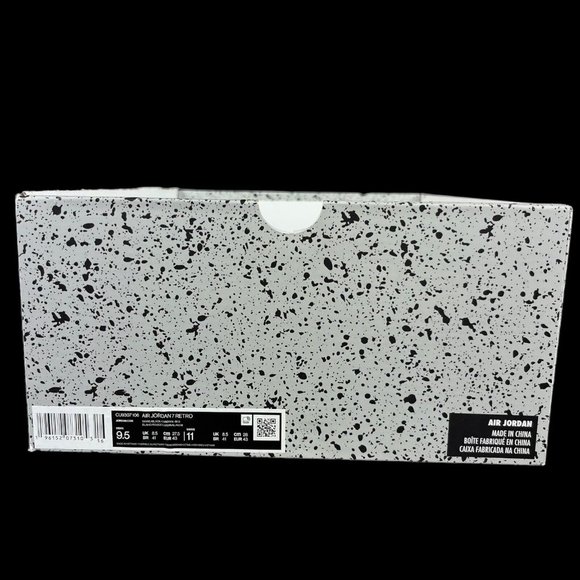 Air Jordan 7 Retro Cardinal White Black Red Shoes CU9307-106 Men's Size 9.5 - Picture 9 of 10